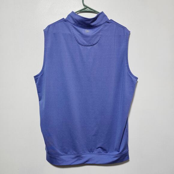 Men's Peter Millar Crown Sports Lavender 1/4 Zip Tank Stretch Men's Size Large - Picture 2 of 6